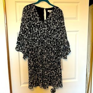 NWT Black Floral Calvin Klein Dress